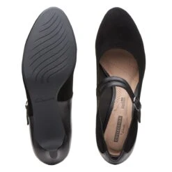 Clarks Dancer Reece Black Suede Mary Jane Pump -Women Boot Store 26137184 7