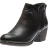 Anisa V-Cut Black Bootie -Women Boot Store COBANISA01