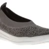 Uberknit Ballerina Crystal Charcoal / Dusty Grey Slip-On Flat -Women Boot Store FITUBERKNITCB05