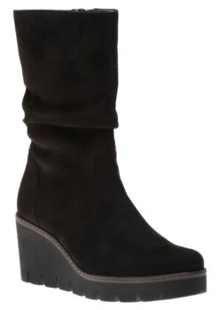 Gabor 34.781.40 Black Wedge Slouch Mid-Calf Boot