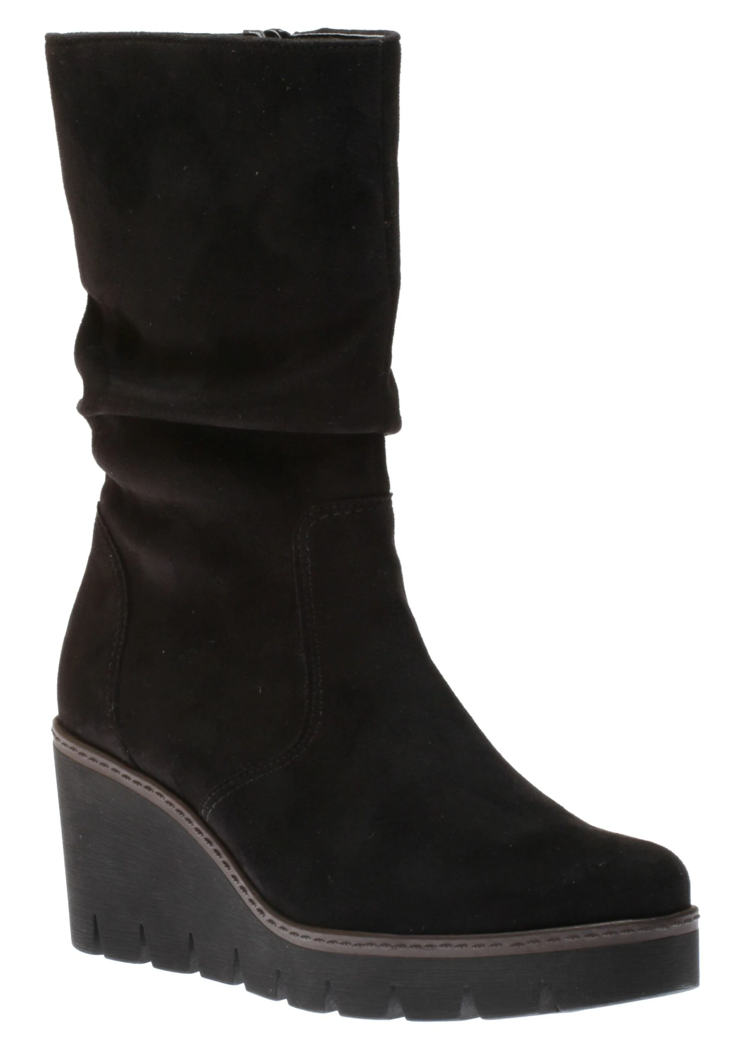 Gabor 34.781.40 Black Wedge Slouch Mid-Calf Boot 3 Gabor 34.781.40 Black Wedge Slouch Mid-Calf Boot