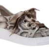 Gabor 43.330.30 Taupe Snakeskin Lace-Up Sneaker