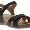 Josef Seibel Natalya 07 Black Leather Sandal