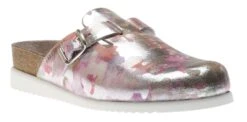 Mephisto Halina Pink Silver Leather Clog