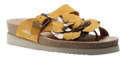 Mephisto Helen Flower Yellow Ochre Thong Sandal