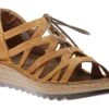 Yarrow Brown Leather Sandal -Women Boot Store NAOYARROWEA7