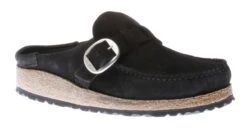 Birkenstock Buckley Black Suede Leather Clog