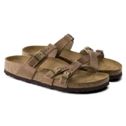 Birkenstock Franca Oiled Leather Tobacco Brown Slide Sandal -Women Boot Store birfranca06c