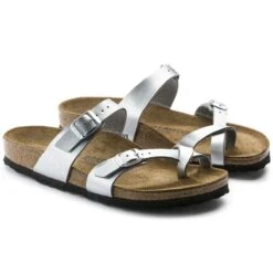 Birkenstock Mayari Birko-Flor Silver Sandal -Women Boot Store birmayari12c
