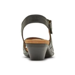 Laurel Black Perforated Sandal -Women Boot Store ch9183 laurel instep str black 194097191519 b