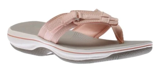 Clarks Breeze Sea Blush Pink Thong Sandal 6 Clarks Breeze Sea Blush Pink Thong Sandal -Women Boot Store clabreezes25