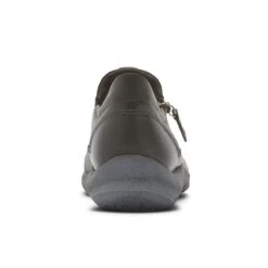 Amalie Black Leather Zipper Slip-On -Women Boot Store cobamalieso01b