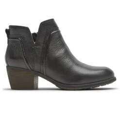 Anisa V-Cut Black Bootie -Women Boot Store cobanisa01d