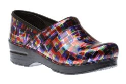 Dansko Professional Colour Block Patent Clog