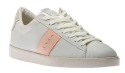 ECCO Street Lite White Peach Nectar Stripe Lace-Up Sneaker -Women Boot Store ecc21280313