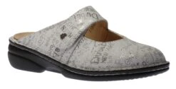 Finn Comfort Stanford Blanco White Words Leather Clog