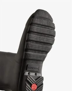 Hunter Women's Black Tall Back Adjustable Rain Boots -Women Boot Store hunw2489301e