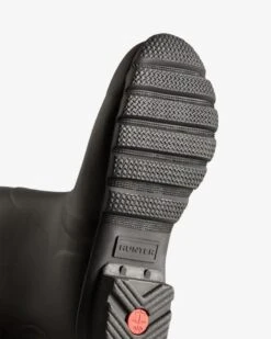 Hunter Women's Black Short Back Adjustable Rain Boots -Women Boot Store hunw2535101e