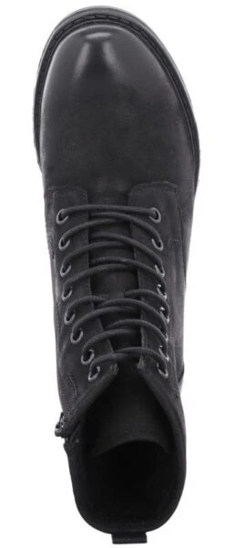Josef Seibel Selena 06 Black Leather Lace-Up Ankle Boot -Women Boot Store josselena 06 01b