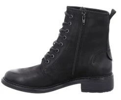 Josef Seibel Selena 06 Black Leather Lace-Up Ankle Boot -Women Boot Store josselena 06 01c