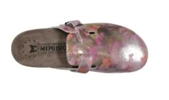 Mephisto Halina Pink Silver Leather Clog -Women Boot Store mephalina13e