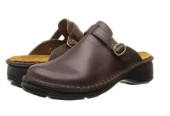 Aster Brown Leather Clog -Women Boot Store naoaster739c