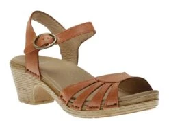 Dansko Marlow Orange Leather Sandal