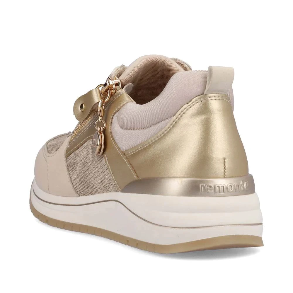 Remonte Lose Lace Zip Biege 5 Remonte Lose Lace Zip Biege - Image 3