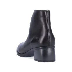 Remonte Odeon Black Leather Ankle Boot -Women Boot Store remr887000c