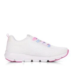 Sportec10 White Rainbow Lace-Up Sneaker -Women Boot Store rev4040480d