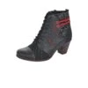 Remonte Ottawa Black Red Print Ankle Boot -Women Boot Store ried878602