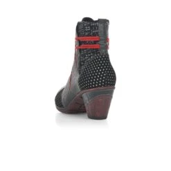 Remonte Ottawa Black Red Print Ankle Boot -Women Boot Store ried878602c
