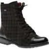 Remonte Largo Black Grey Tartan Ankle Dress Boot 2 Remonte Largo Black Grey Tartan Ankle Dress Boot -Women Boot Store rier330903