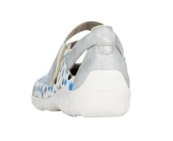Remonte Space White Silver Blue Dot Cutout Mary Jane Flat Shoe -Women Boot Store rier342782c