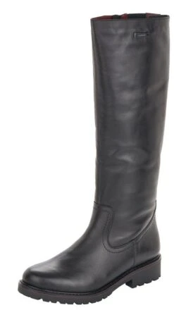 Remonte Cristallino Black Leather Tall Boot