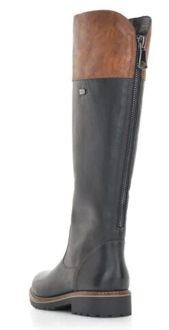 Remonte Cristallino Black Brown Leather Tall Boot 9 Remonte Cristallino Black Brown Leather Tall Boot -Women Boot Store rier658102c