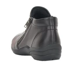 Remonte Cristallino Black Wine Leather Ankle Boot -Women Boot Store rier767402c