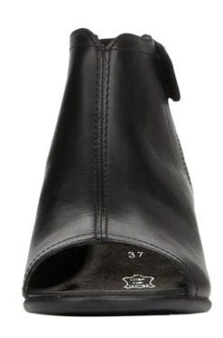 Remonte Odean Black Leather Chunky Heel Sandal -Women Boot Store rier877001b