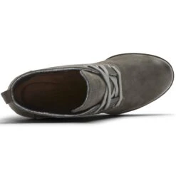 Rockport Lucinda Black Nubuck Leather Wedge Heel Chukka Boot -Women Boot Store roclucindacb21b