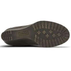 Rockport Lucinda Black Nubuck Leather Wedge Heel Chukka Boot -Women Boot Store roclucindacb21c