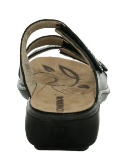 Ibiza 66 Black Leather Slide Sandal -Women Boot Store rom16066 43100c