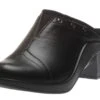 Saint Tropez 271 Black Leather Clog -Women Boot Store rom16471 47100