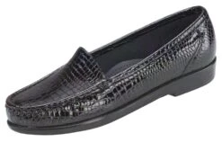 Simplify Black Croc Slip On Loafer -Women Boot Store sassimplify31c