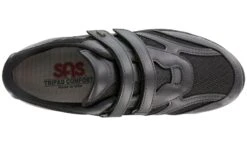 TMV Black Leather Mesh Walking Shoe -Women Boot Store sastmv01b